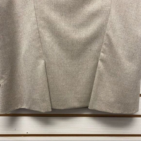 AKRIS Tan Wool Knee Length Pencil Skirt Size 12 - Picture 5 of 7